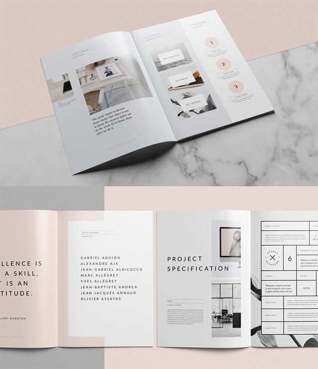 20款現(xiàn)代風(fēng)格畫冊設(shè)計欣賞/折頁設(shè)計-畫冊  第12張